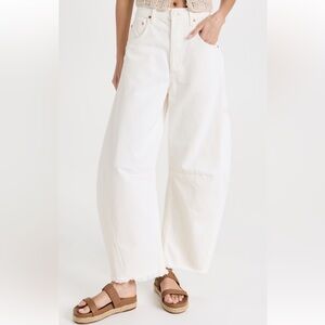 Citizens of Humanity Horseshoe Wide Leg Jeans Size 25 White / Jicama Color
